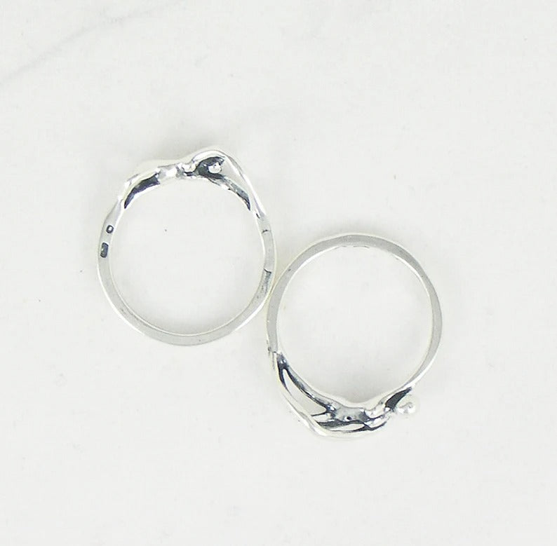 Woman Woman Embrace Puzzle Ring SS 9