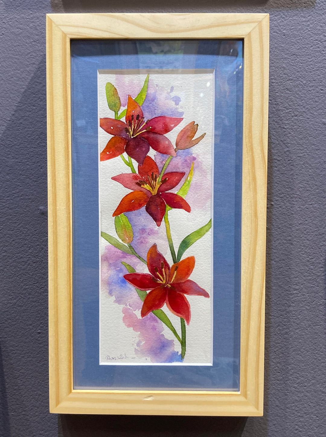 Red Lily Watercolor