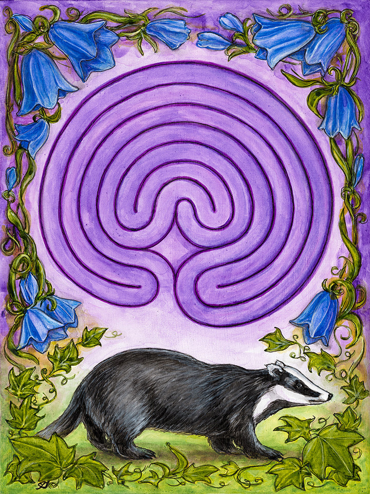 Print - Badger's Labyrinth