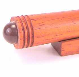 6" Smooth Padauk Wood Pocket Teleidoscope with Matching Base
