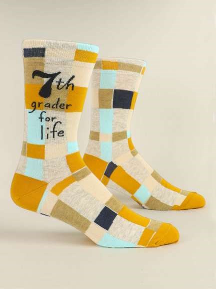 7th Grader For Life Men's Socks