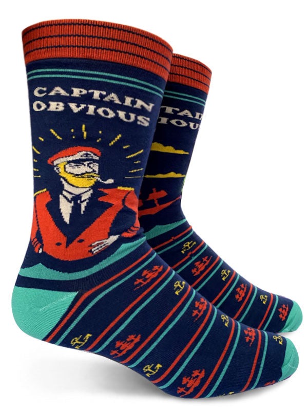Captain Obvious Men's Crew Socks