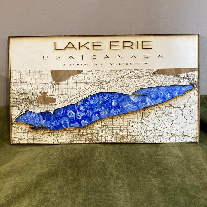 Double Layered Lake Erie Map