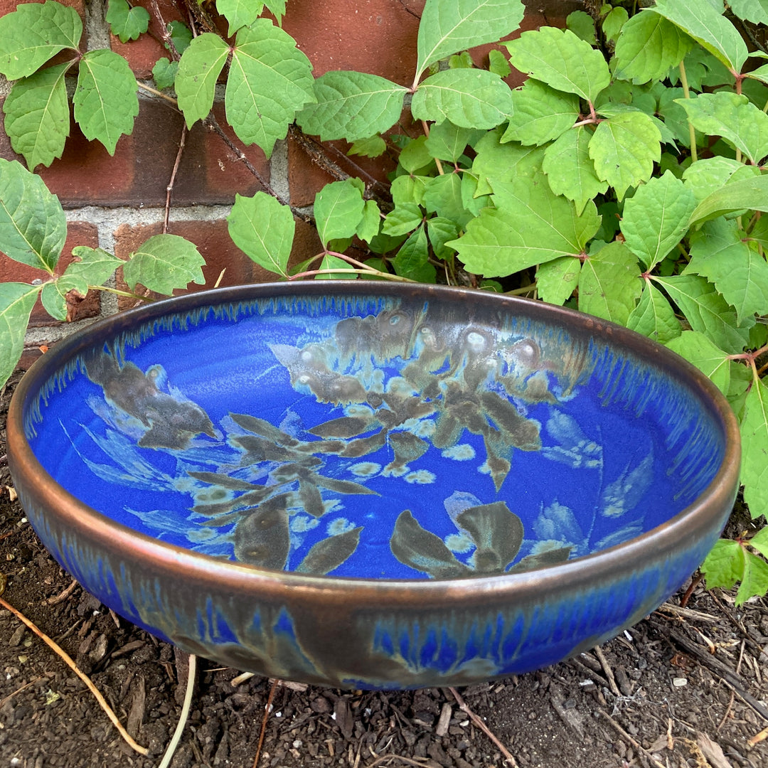 Serving Bowl w/ Curved-In Rim S Blue