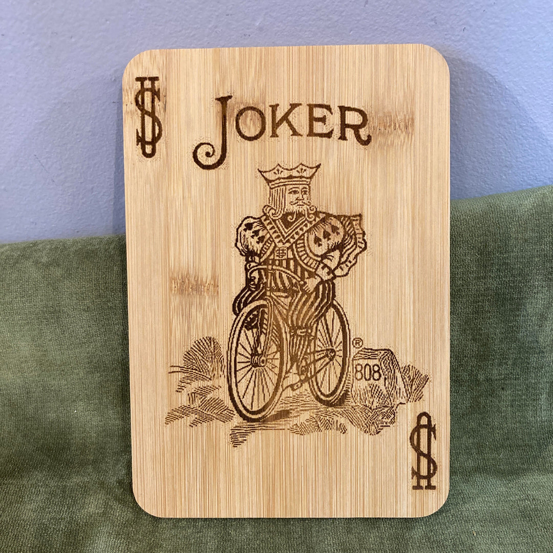 Small Joker Playing Card Bamboo