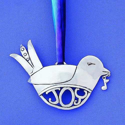 Joy with Music Note Birds Ornament