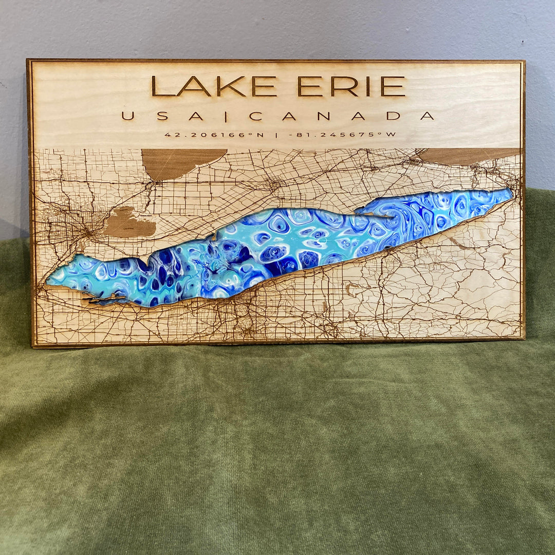 Lake Erie Large Light Blue Pour