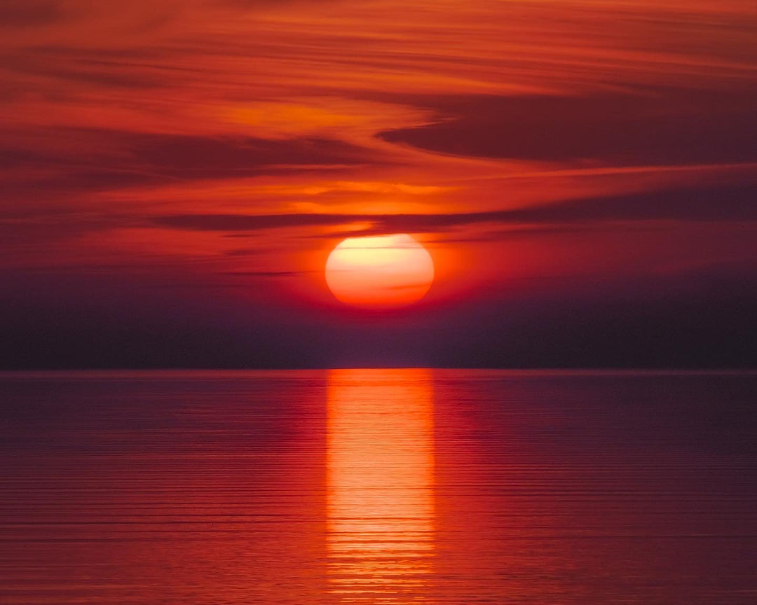Postcard Lake Erie Sunset
