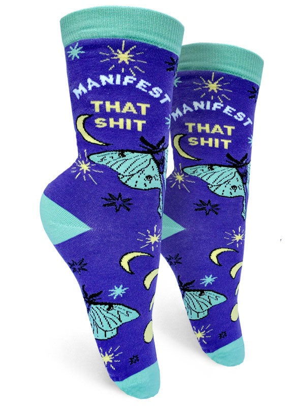 Manifest That Sh*t Women's Crew Socks