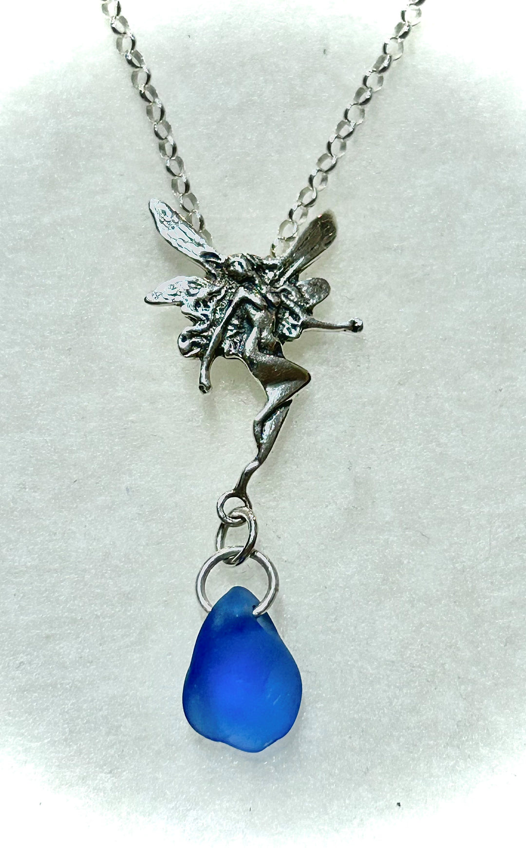 Fairy Necklace Cornflower Blue