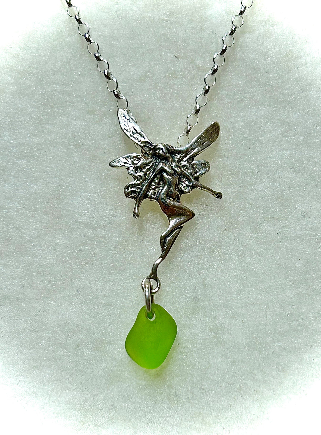 Fairy Necklace Lime Green