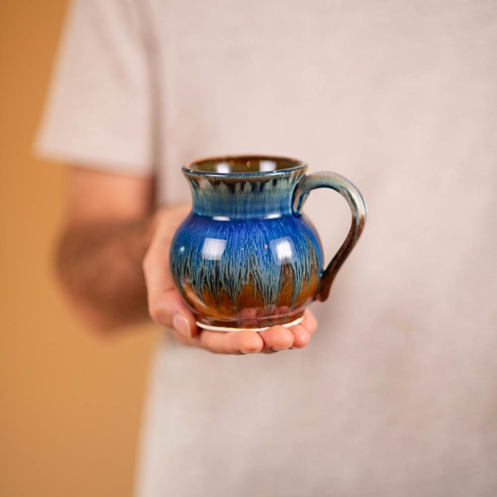 Round Mug Amber Blue