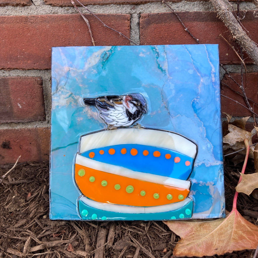 House Sparrow on Bowls