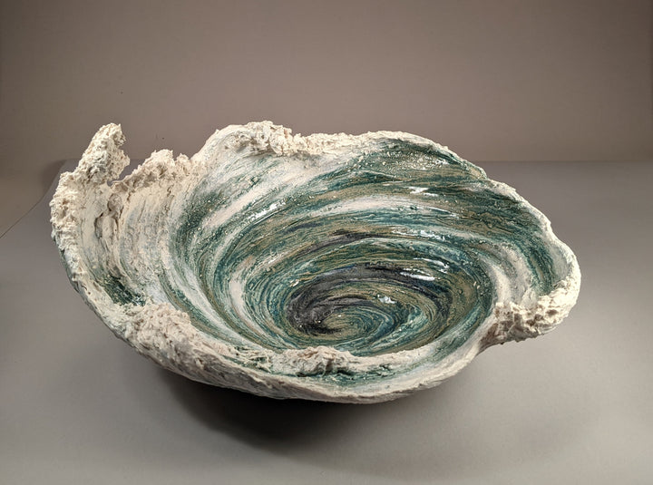 Swirling Current Wave Sculpture