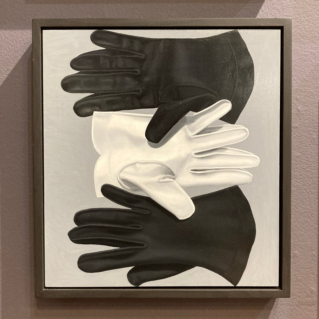 Black + White Gloves