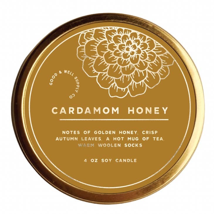 Gilded Candle Cardamom Honey