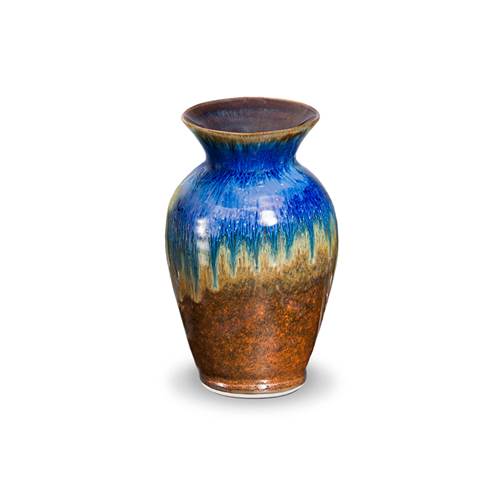 Classic Vase in Amber Blue