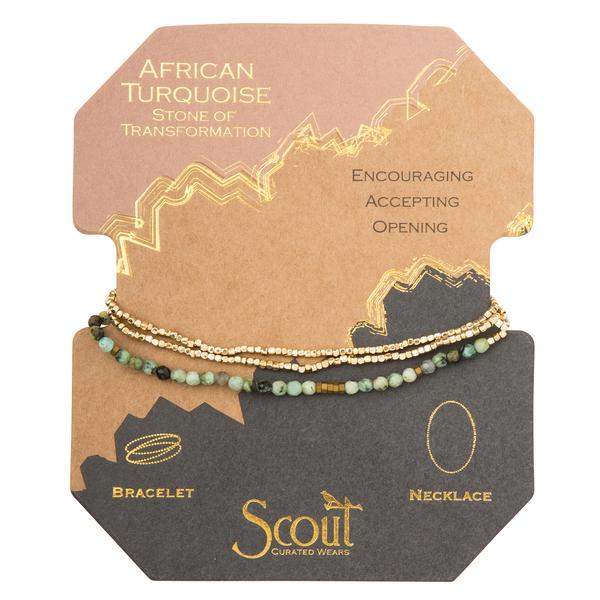 Delicate Stone Wrap African Turquoise