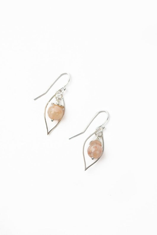 Embrace Cluster Earrings + Freshwater Pearl, Pink Opal, Czech Glass + Muscovite