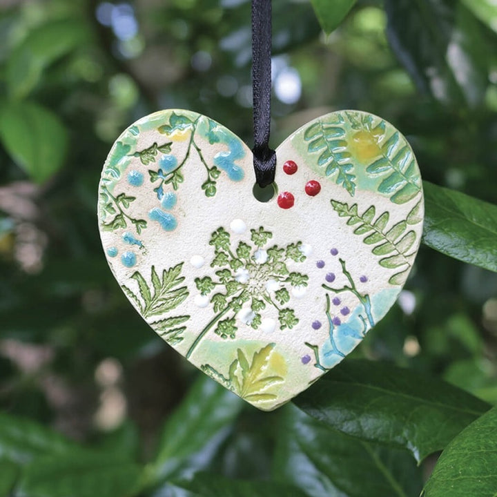 Pottery Ornament Heart