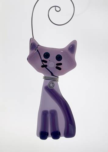 Kitty Cat Suncatcher Purple