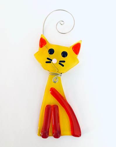 Kitty Cat Suncatcher Gold