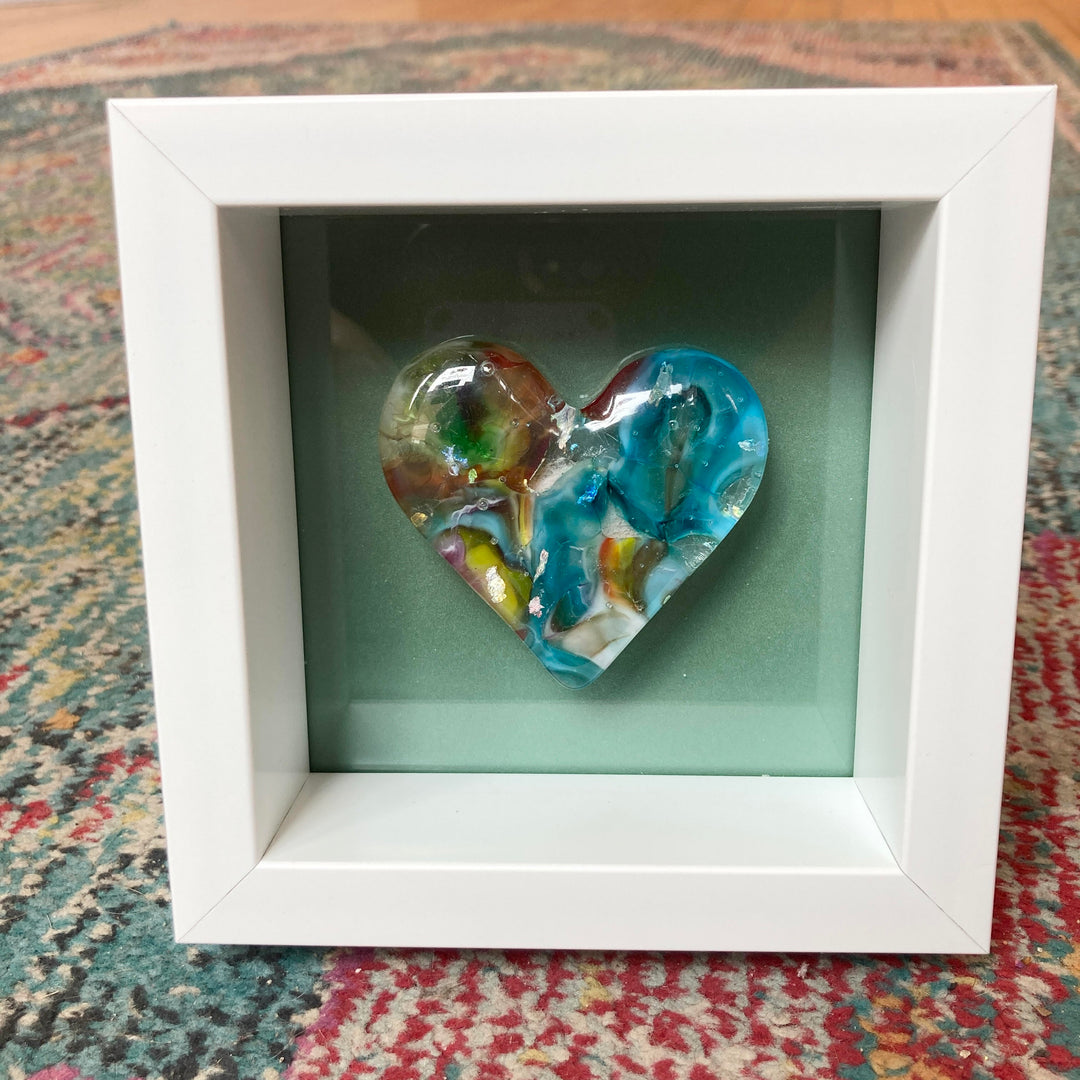 Framed Puddle Heart