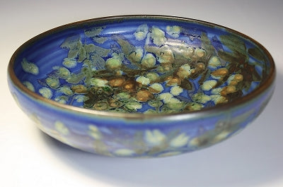 Serving Bowl w/ Curved-In Rim S Blue