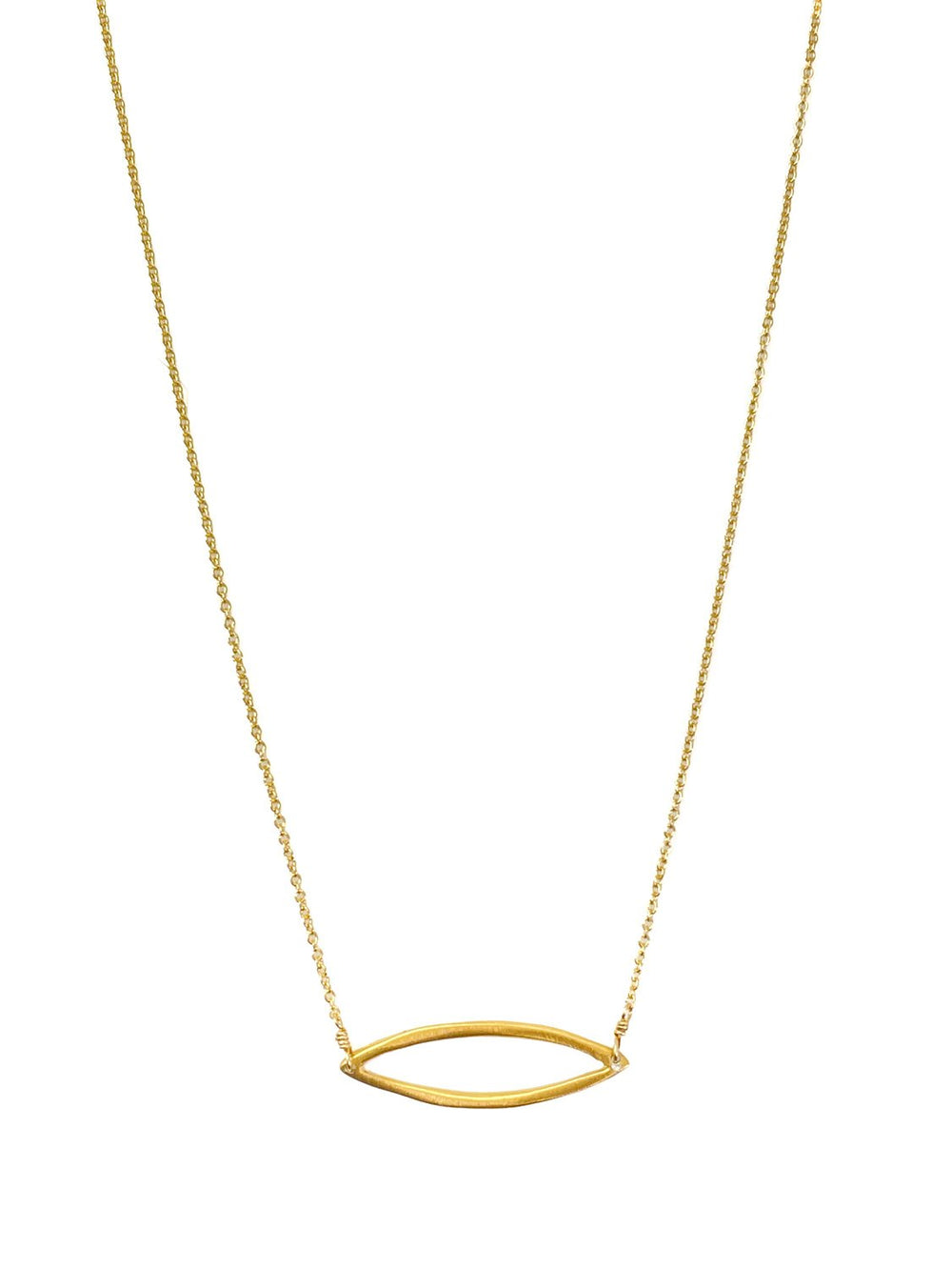 Small Leaf Vermeil Necklace