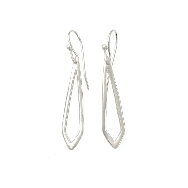 Small Marquis Earrings Silver