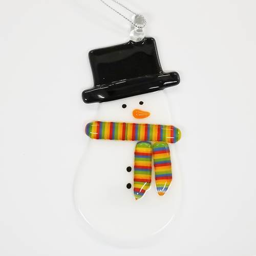 Snowboy Ornament Rainbow Scarf