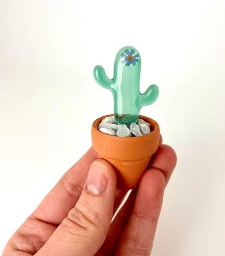 Tiny Potted Cacti