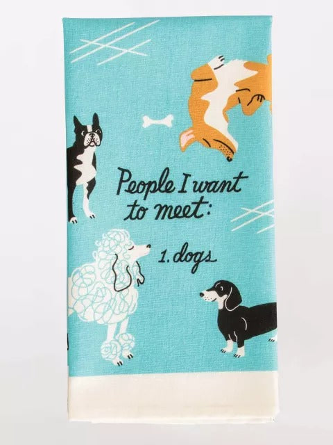 People To Meet: Dogs Dish Towel