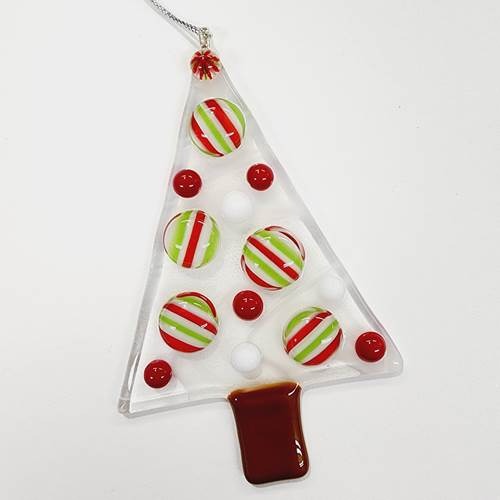 Tree-mendous Tree Ornament Red, Green + White